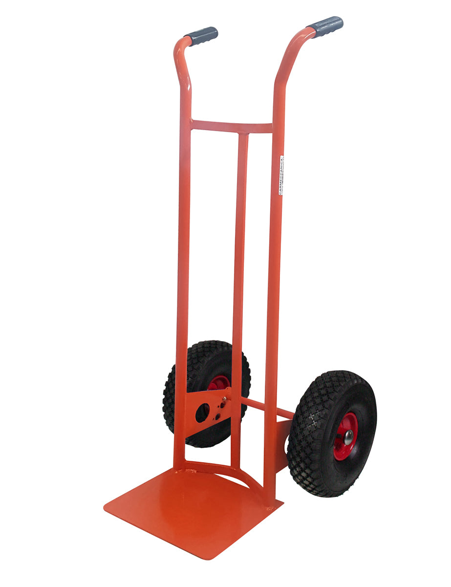Carmeccanica Portasacchi Spalla Curva Maxi Ruote Pneumatiche Diametro 300 mm ART009C, 200 kg