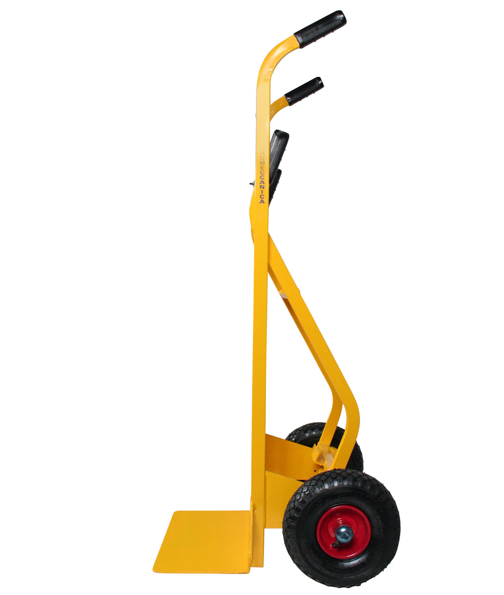 Carmeccanica Carrello a Doppia Impugnatura Ruote Pneumatiche 250 kg ART024A