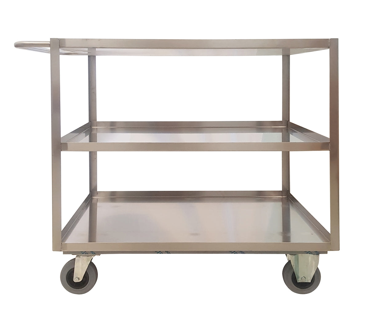 Carmeccanica Portatutto Medio 3 Piani Inox Girevoli Con Freno ART040AGIRFRINOX