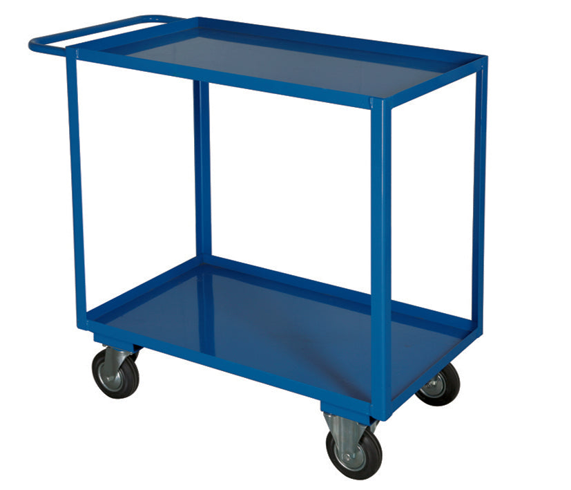 Carmeccanica Portatutto Medio 2 Piani con Bordo e Ruote Girevoli 250 kg ART041AVGIR