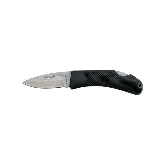 ABC Tools Coltello Tascabile B21731000 a Serramanico, Lama Inox, Custodia Nylon