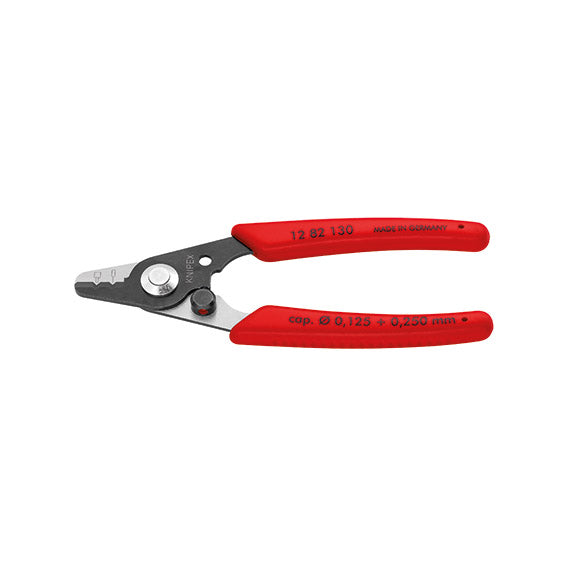 Knipex Pinza Spelacavi per Cavi a Fibre Ottiche B21888000 2 Tacche, Rivestimenti Primari e Secondari, 130 mm