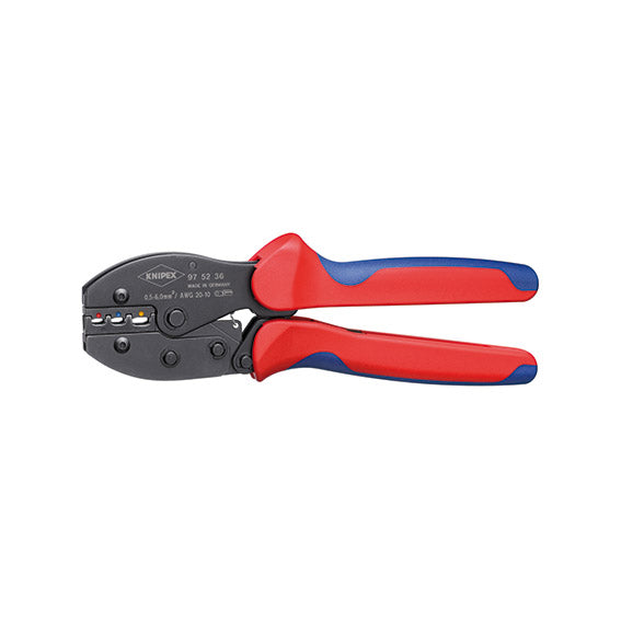 Knipex Crimpatrice PreciForce B21916000, Capicorda Preisolati 0,5÷6 mm², 3 Tacche, 220 mm