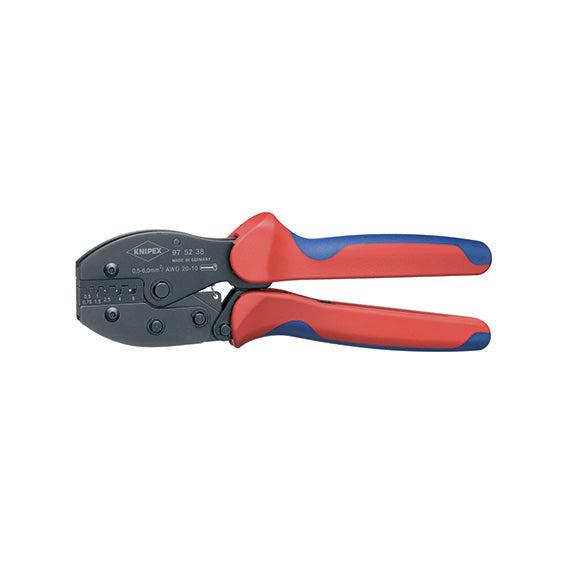 Knipex Crimpatrice PreciForce B21918000, Capicorda a Bussola 0,25÷6 mm², 5 Tacche, 220 mm