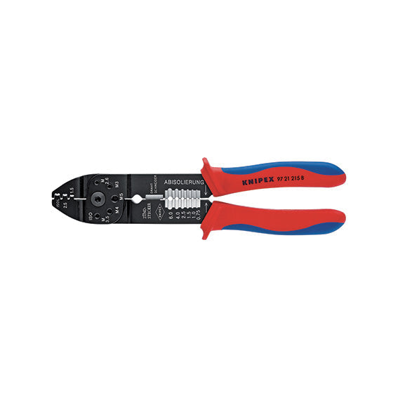 Knipex Crimpatrice a Morsetto B21932300, Capicorda a Spina Non Isolati 0,5÷2,5 mm², 230 mm