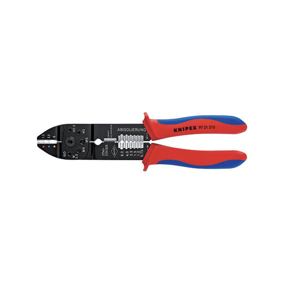 Knipex Crimpatrice a Morsetto B21933100, Capicorda Isolati e Connettori 0,5÷6 mm², 230 mm