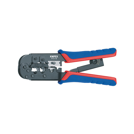 Knipex Pinza Western B21934910, RJ11/12 6P + RJ45 8P, Spelatura, Bicomponente, 190 mm