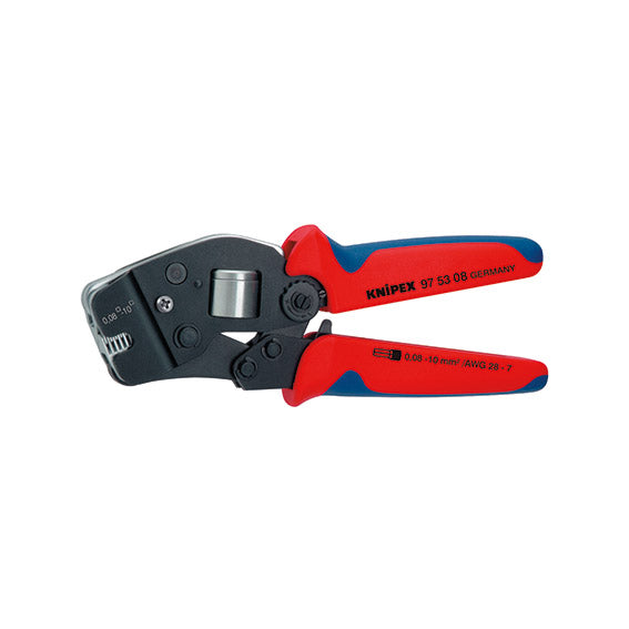 Knipex Crimpatrice Bussola B21936316, Sezione Quadra Frontale, 0,08÷10+16 mm², 190 mm