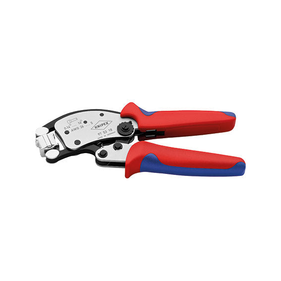 Knipex Crimpatrice TWISTOR16 B21936330, Testa Girevole 360°, 0,14÷16 mm², Twin 2×6, 200 mm