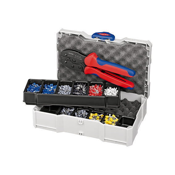 Knipex Assortimento B21938000 PreciForce B 2191/8 + 1100 Terminali Bussola in Cassetta TANOS
