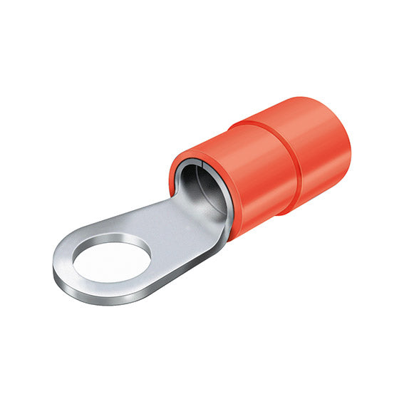 ABC Tools B21941084 Capicorda ad occhiello 0,5÷1,5 mm² (AWG 22-16) Foro vite M8 — Rosso