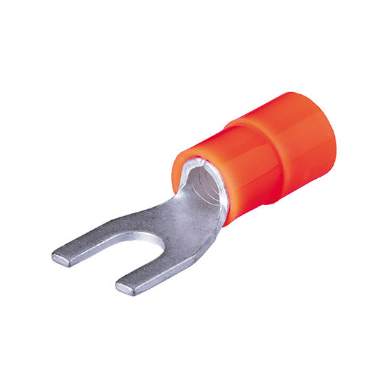 ABC Tools B21942037 Capicorda a forcella 0,5÷1,5 mm² (AWG 22-16) Foro vite M3,5 — Rosso