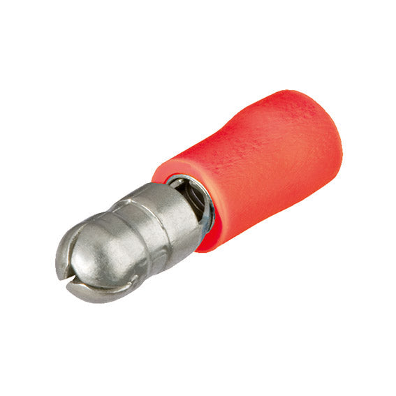 ABC Tools B21945004 Capicorda a giunto cilindrico maschio 0,5÷1,5 mm² (AWG 22-16) Ø D 4 mm — Rosso