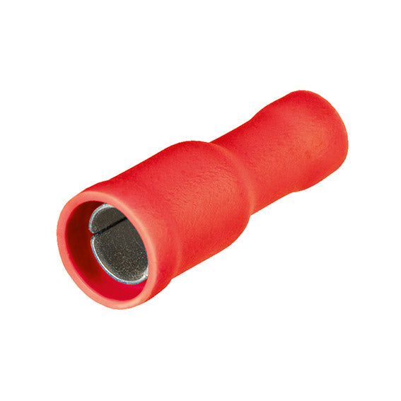 ABC Tools B21946004 Capicorda a giunto cilindrico femmina 0,5÷1,5 mm² (AWG 22-16) Ø D 4 mm — Rosso