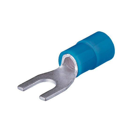 ABC Tools B21952065 Capicorda a forcella 1,5÷2,5 mm² (AWG 16-14) Foro vite M6 — Azzurro