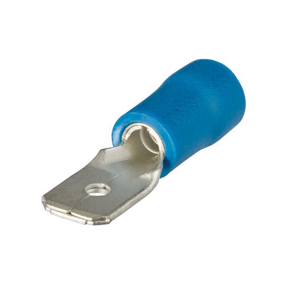 ABC Tools B21958063 Capicorda piatto maschio 1,5÷2,5 mm² (AWG 16-14) Largh. spina 6,3 mm — Azzurro