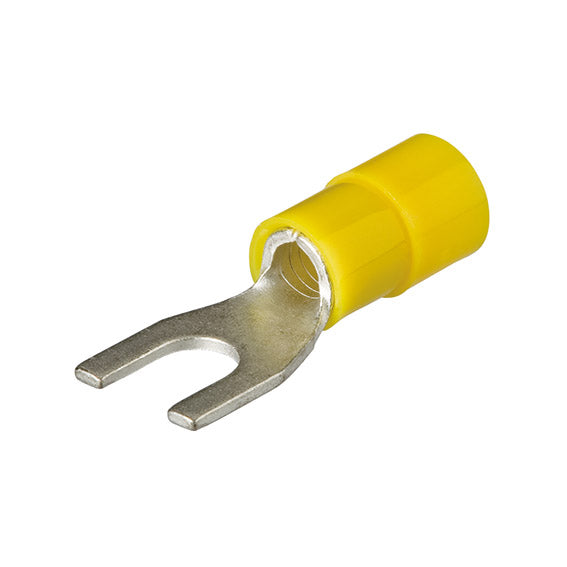 ABC Tools B21962065 Capicorda a forcella 4,0÷6,0 mm² (AWG 12-10) Foro vite M6 — Giallo