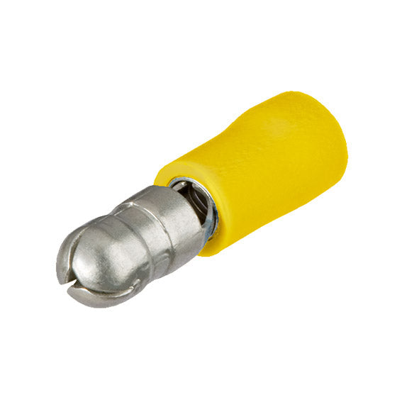 ABC Tools B21965005 Capicorda a giunto cilindrico maschio 4,0÷6,0 mm² (AWG 12-10) Ø D 5 mm — Giallo