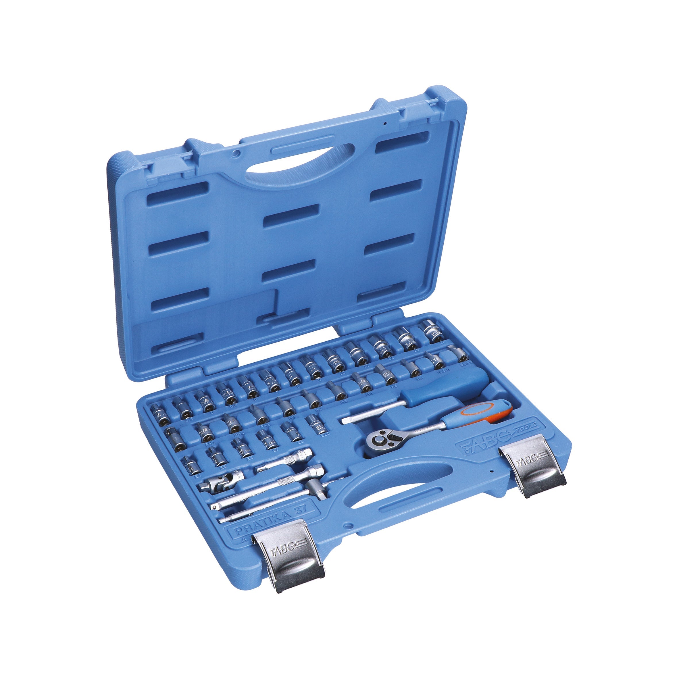 ABC Tools Assortimento Bussole A31113700, 37 Utensili, Attacco 1/4", 4-14 mm