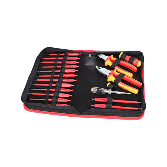 ABC Tools Assortimento Lame e Utensili Isolati VDE M71036000, Astuccio Nylon