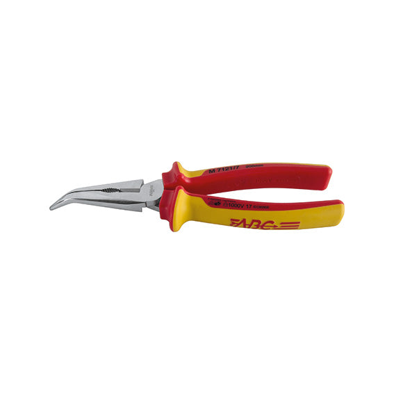 ABC Tools Pinza Isolata VDE M71217200, Becchi Mezzotondi Piegati, 200 mm