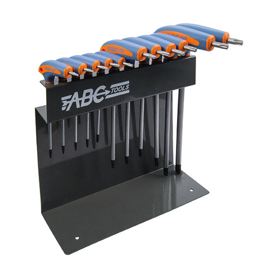 ABC Tools Serie di 11 Chiavi a T Fisse con TORX e TORX Tamper Resistant A31105500