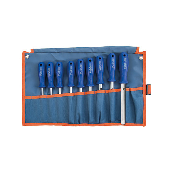 ABC Tools Serie di 9 Chiavi a Tubo a Bocca Esagonale con Impugnatura A30829000