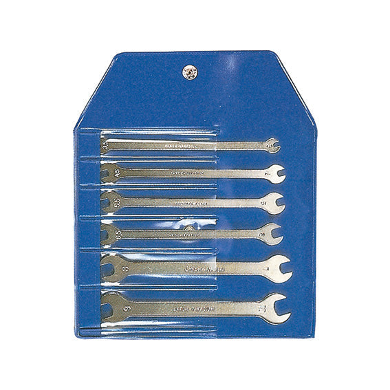 ABC Tools Serie di 6 Chiavi Extrapiatte A30946000, con in busta avvolgibile
