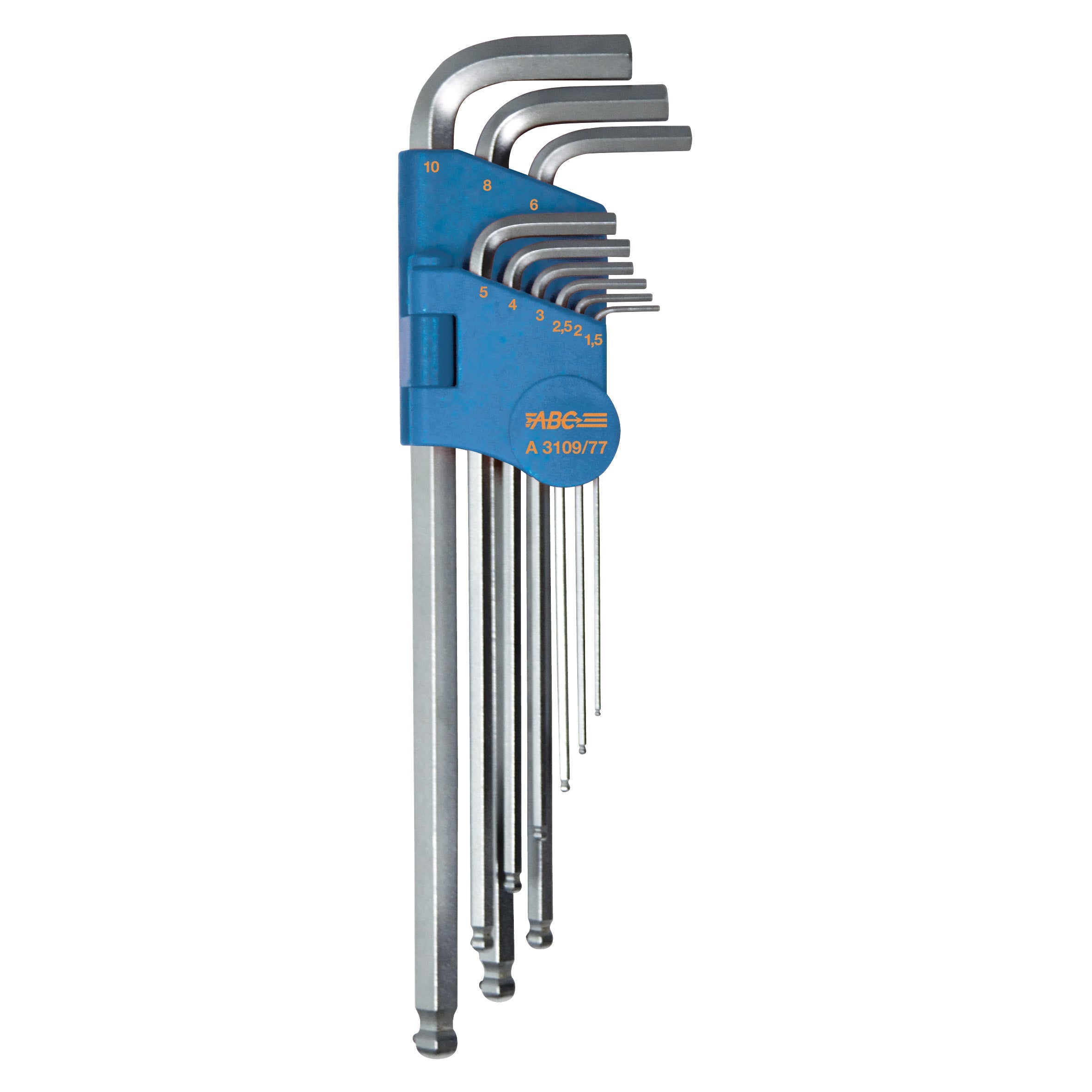 ABC Tools Serie di 9 Chiavi Sferopoliedriche con Sfera di Tenuta A31097700, con in plastica