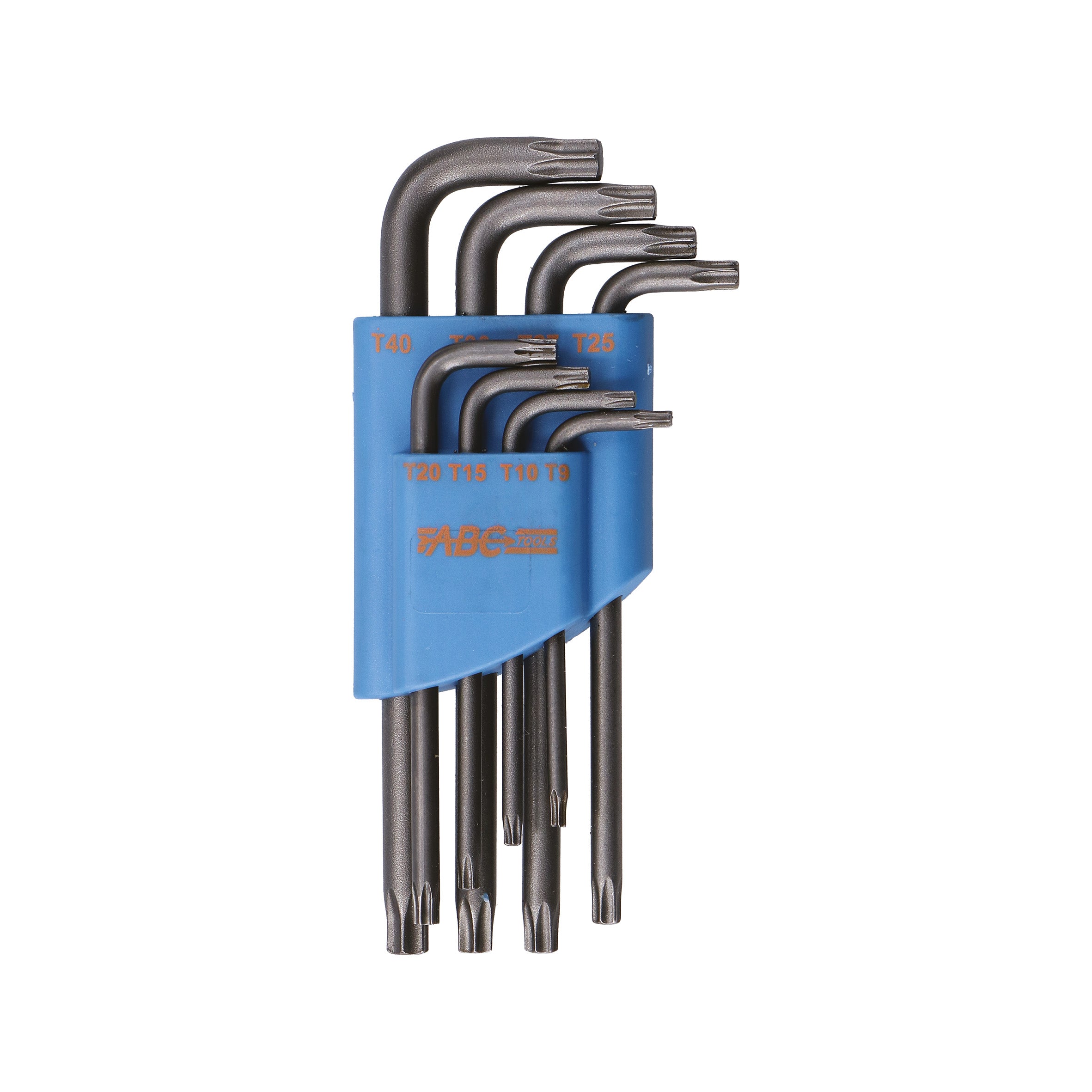 ABC Tools Serie di 8 Chiavi Maschio per Viti TORX Medie A31101500, con supporto di plastica