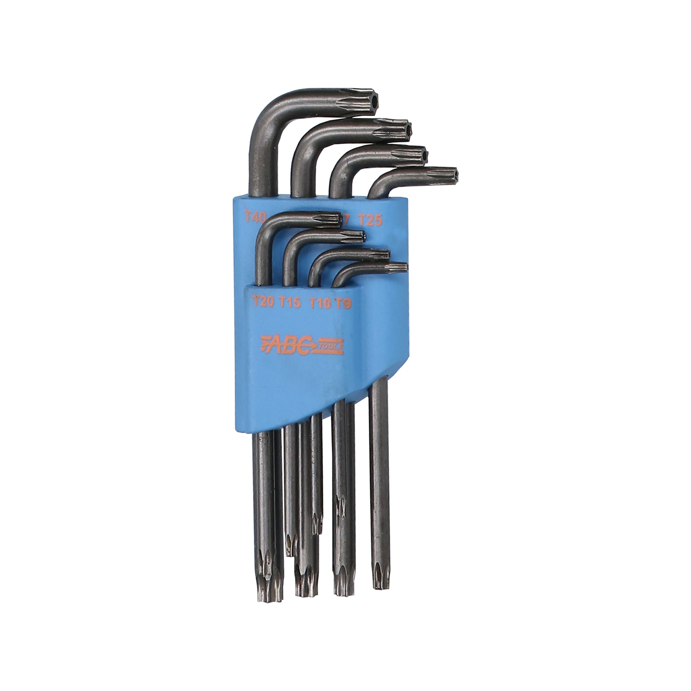 ABC Tools Serie di 8 Chiavi TORX Tamper Resistant Medie A31107680, con supporto di plastica