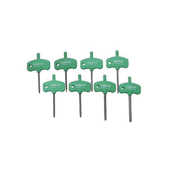 ABC Tools Serie Giraviti Torx a Bandiera A 1487 6800, 8 Pezzi A14876800