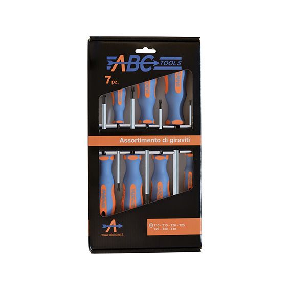ABC Tools Serie Giraviti Torx Tamper Resistant A 1488 3700, 7 Pezzi A14883700
