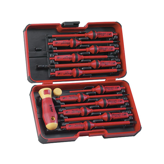 ABC Tools Serie Lame Intercambiabili Isolate VDE M71031300, 12 Lame e Impugnatura
