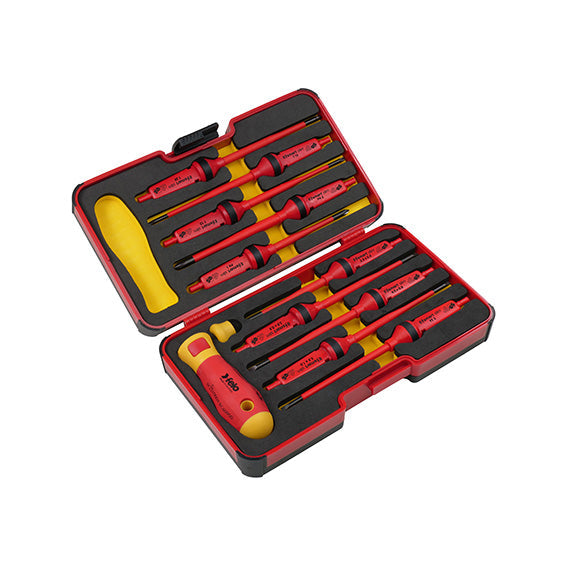 ABC Tools Serie Lame Intercambiabili Slim VDE M71032300, 10 Lame e Impugnatura