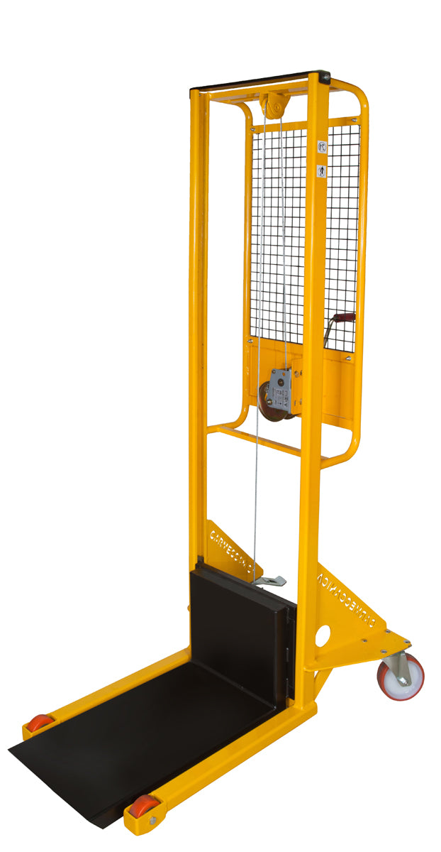 Carmeccanica Sollevatore ad Arganello con Piastra Portata 200 kg Sollevamento 1200 mm ARTARG2AP