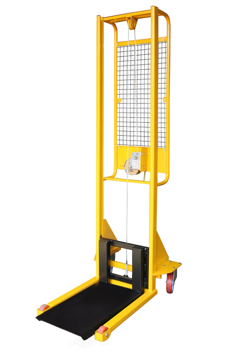 Carmeccanica Sollevatore ad Arganello con Piastra Portata 200 kg Sollevamento 1600 mm ARTARG2P