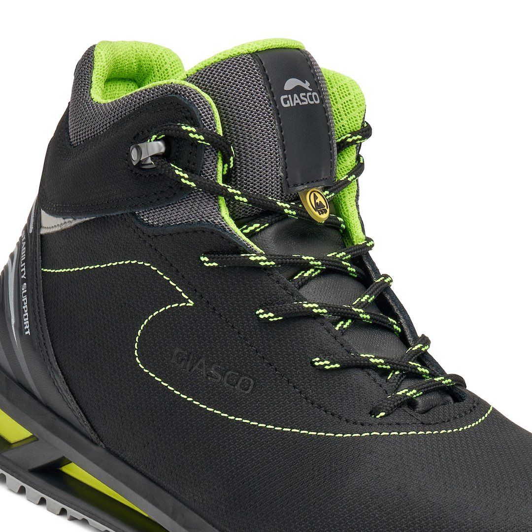 Giasco Scarpa Antinfortunistica Alta Bali Antiscivolo per Tetti S3L FO SR ESD