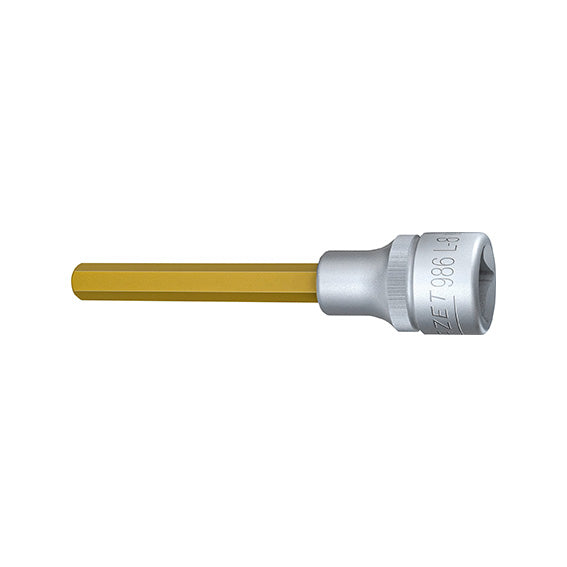 Hazet Bussola con Inserto Esagonale 6 mm A31793006, Attacco 1/2", Lunga 100 mm