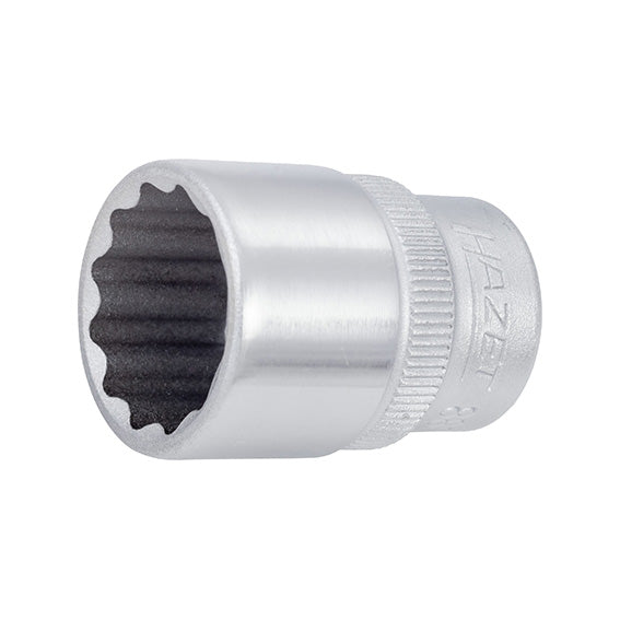 Hazet Chiave a Bussola Poligonale 3/8" A31308001, Attacco 3/8", Corta