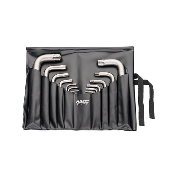 HAZET Serie di 13 Chiavi Maschio per Viti TORX Corte A31103000, con borsa di plastica