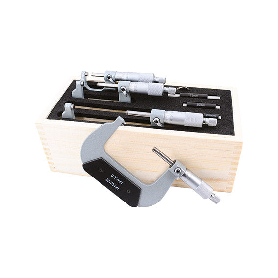 Juwel Plus Assortimento Micrometri H43249000, 0-100 mm, 4 Micrometri