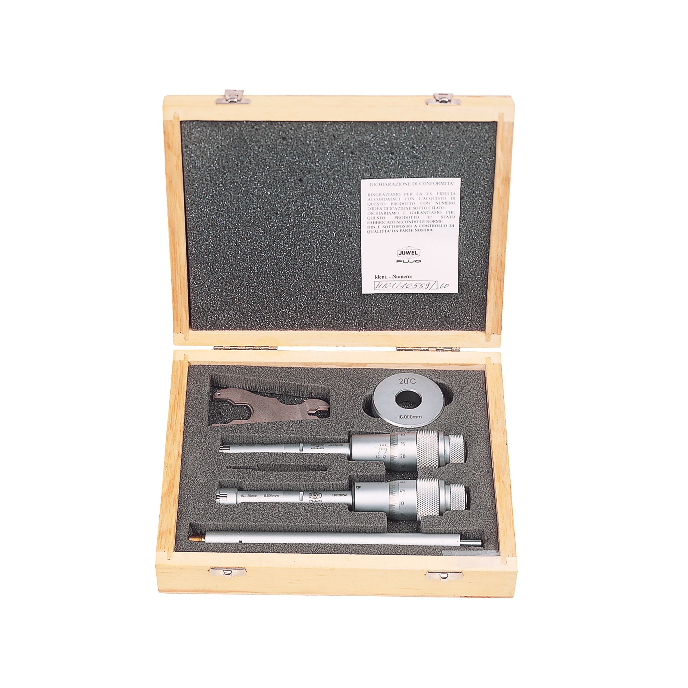 Juwel Plus Assortimento Micrometri per Fori H44409050, 20-50 mm, 4 Micrometri