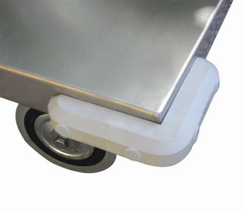 Carmeccanica Portatutto Medio Inox 2 Piani con Bordo e Freno 300 kg ART041AVFRINOX