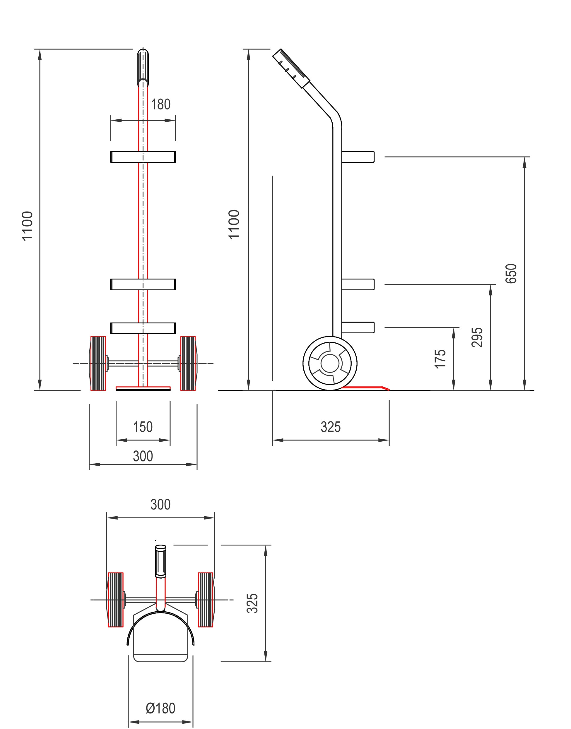 Carmeccanica Portabombola in Acciaio Inox AISI 304 per Bombole 5-7 litri ART032AINOX