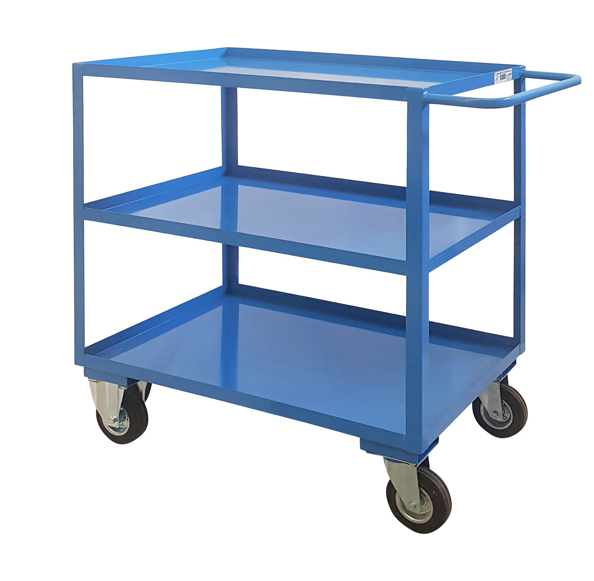 Carmeccanica Portatutto Medio 3 Piani con Bordo 250 kg ART040A
