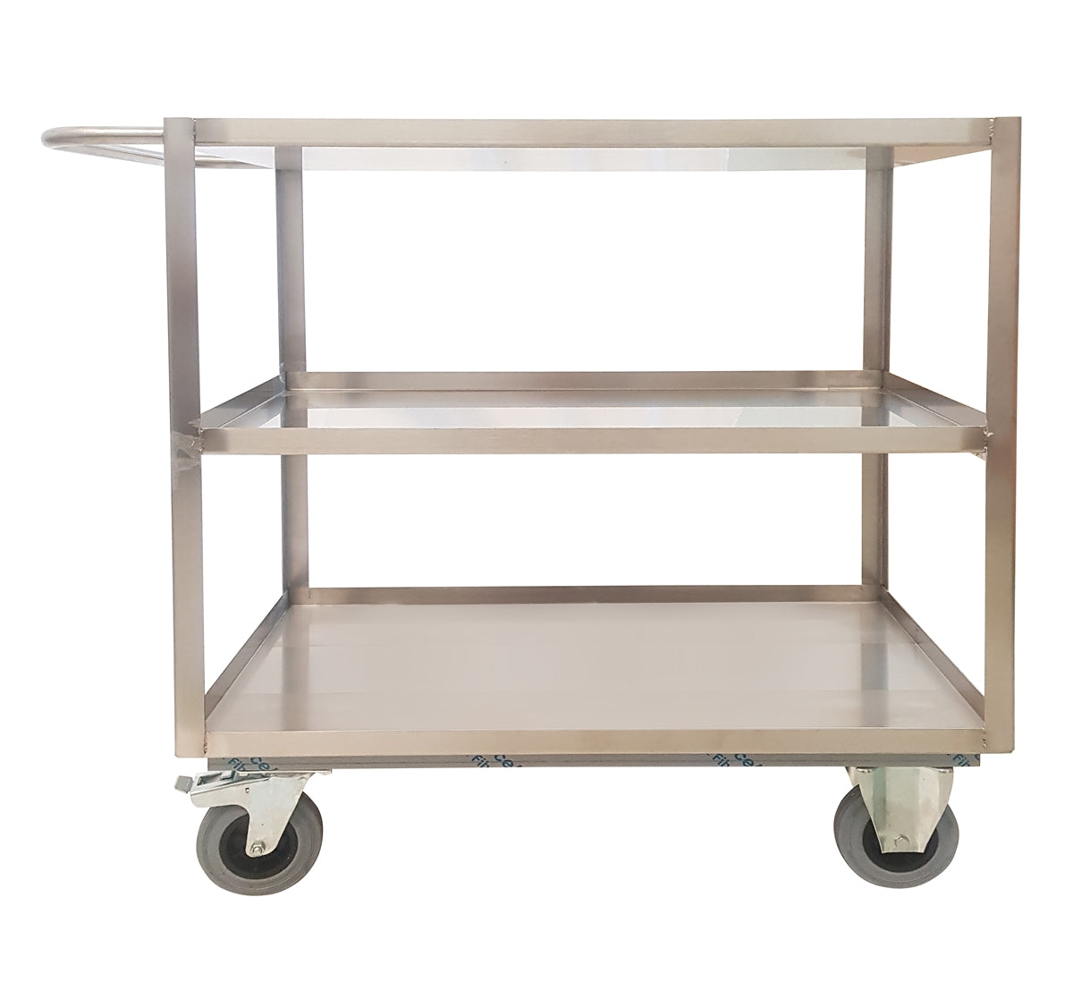 Carmeccanica Portatutto Medio 3 Piani Inox Girevoli Con Freno ART040AGIRFRINOX