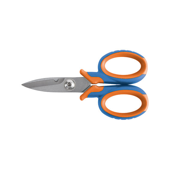 ABC Tools Forbici per Elettricisti B21822000 Bicomponente 150 mm, Microdentatura, Taglienti 54 mm, Tacca Spelacavi