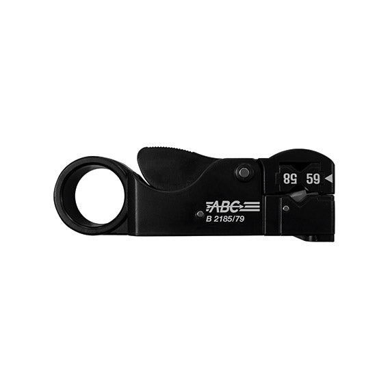 ABC Tools Spelacavi per Cavi Coassiali B21857900 RG 58/59/62/3C/4C, 3 Lame, 105 mm