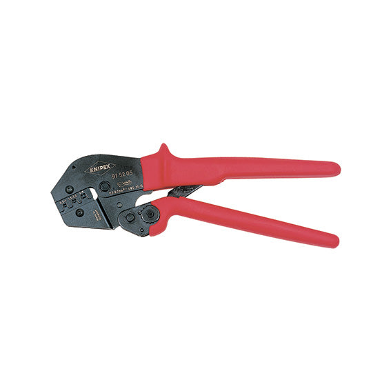 Knipex Crimpatrice Automatica B21934305, Spina Non Isolati 4,8+6,3 mm, 0,5÷6 mm², 3 Tacche